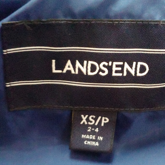 Land's End Polka Dot Down Puffer Vest NWOT - Picture 4 of 5